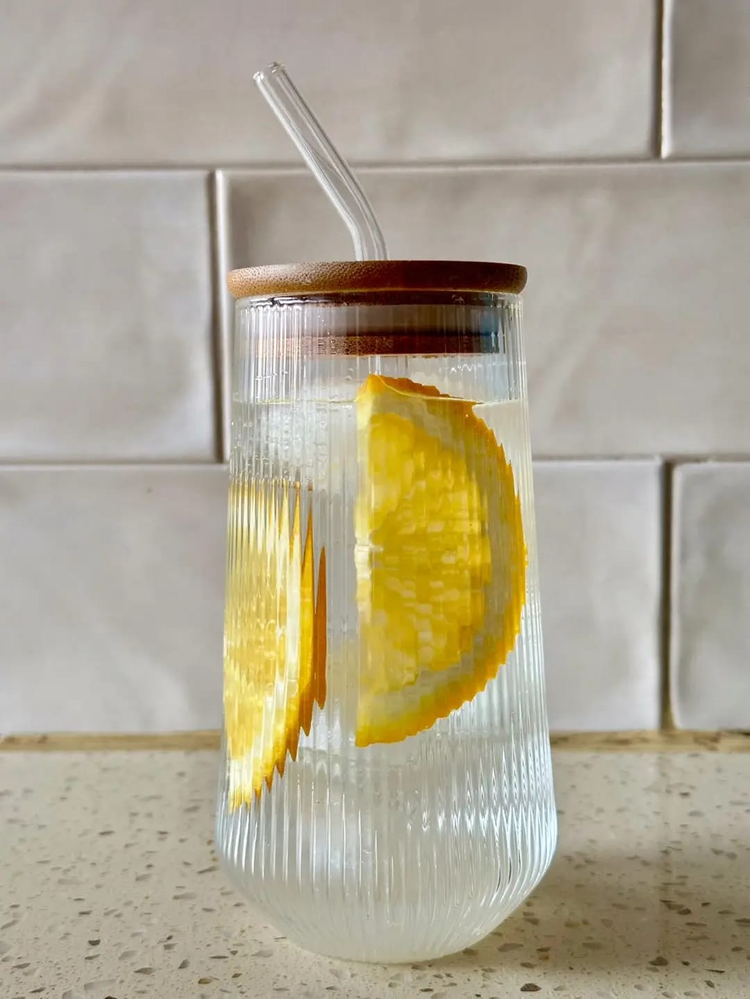 Ribbed Highball Glass
