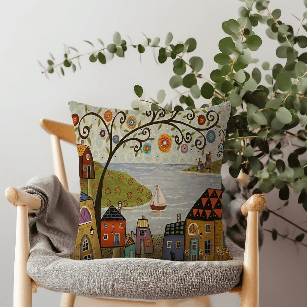 Little Villages Scatter Cushion