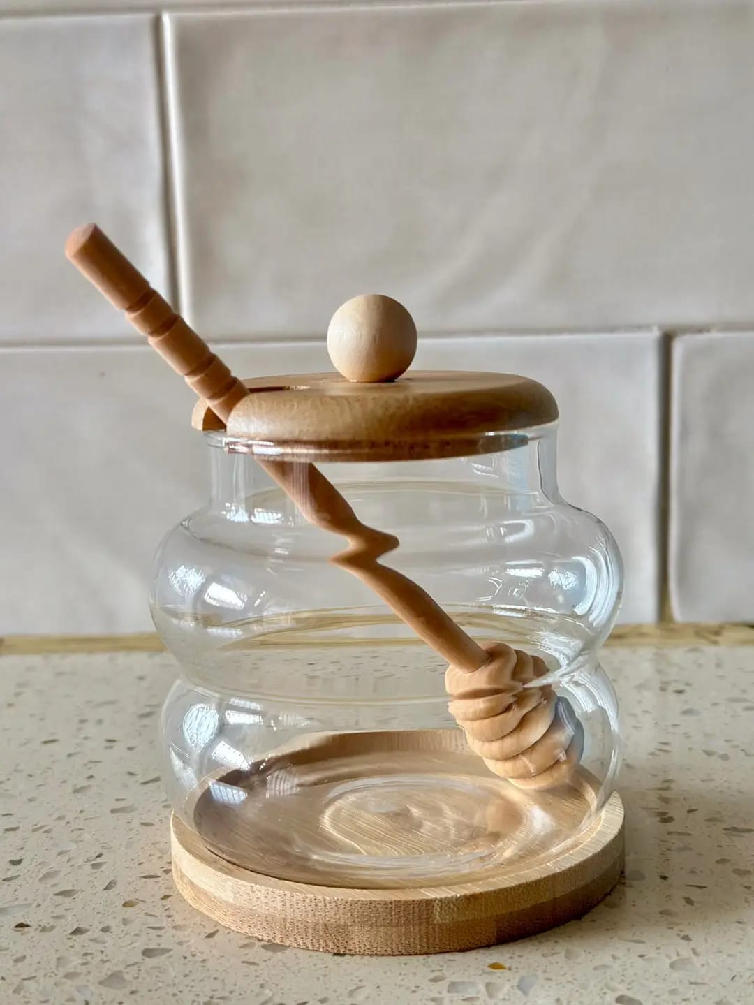 Honey Jar with Dipper